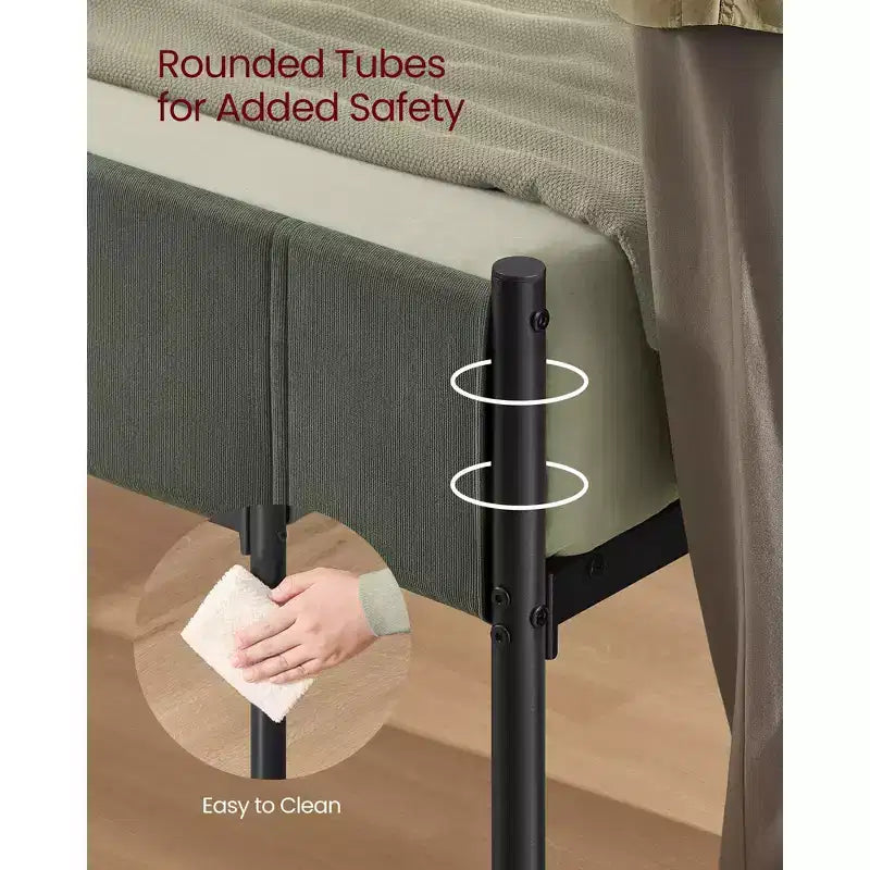 Cadre de lit double avec tête et pied de lit rembourrés, capacité de charge de 250 kg, lattes en acier, assemblage facile, aucun sommier tapissier requis