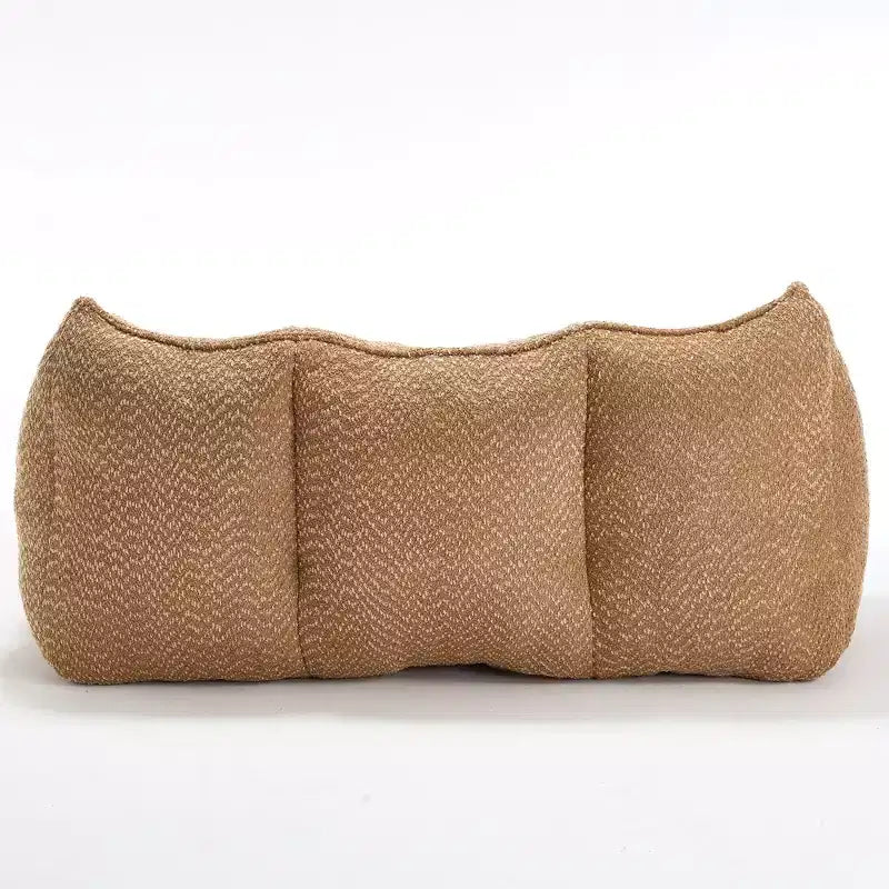 Bean Bag Chair with Armrest, High-Resilience Foam Floor Sofa for 2, Comfy Lazy Sofa Chair for Modern Living Room Seating