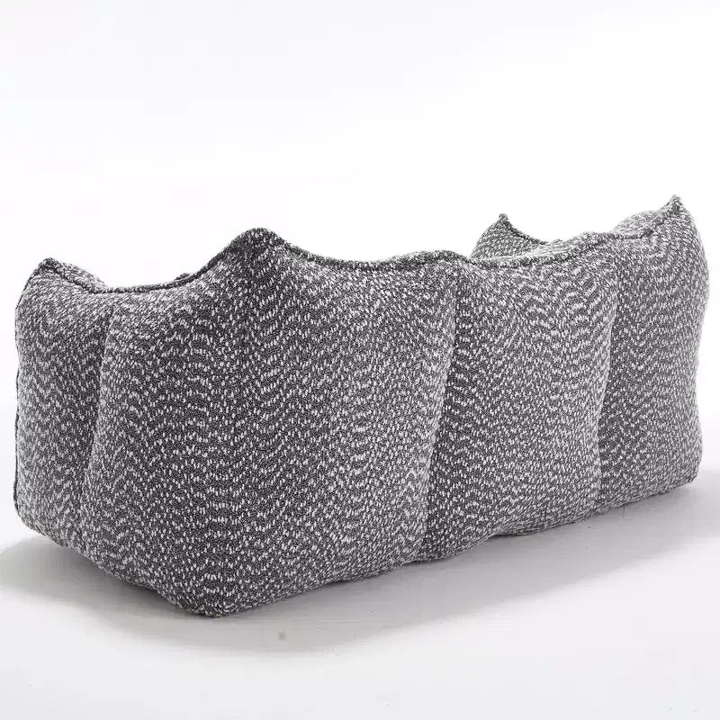 Bean Bag Chair with Armrest, High-Resilience Foam Floor Sofa for 2, Comfy Lazy Sofa Chair for Modern Living Room Seating