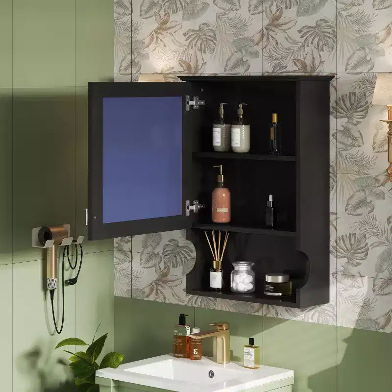 20'' Wall Mounted Bathroom Cabinet with Mirror & Storage Door
