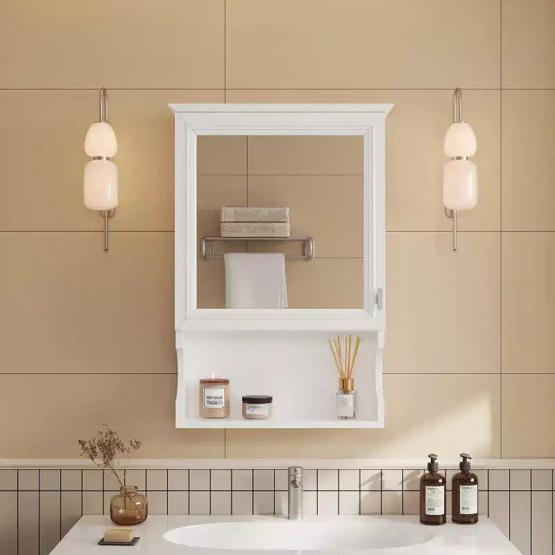 20'' Wall Mounted Bathroom Cabinet with Mirror & Storage Door