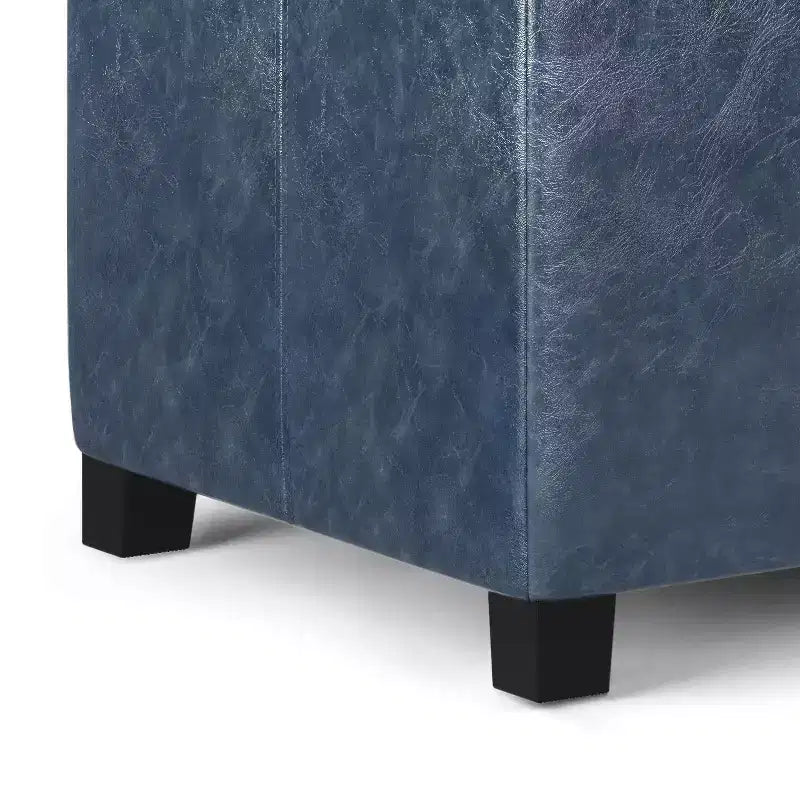 36IN Rectangular Storage Ottoman with Wide Padding Seat, End of Bed Bench with Wooden Frame, Ottoman Foot Rest for Living Room