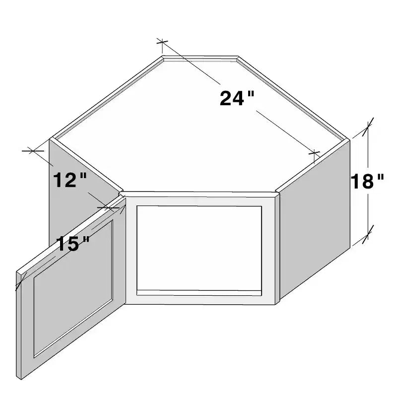 24 W x 18 H x 12 D Shaker Base Kitchen Cabinet, Solid Wood Frame, Water-Based Low-VOC Paint, Soft-Close, RTA, Dove Gray