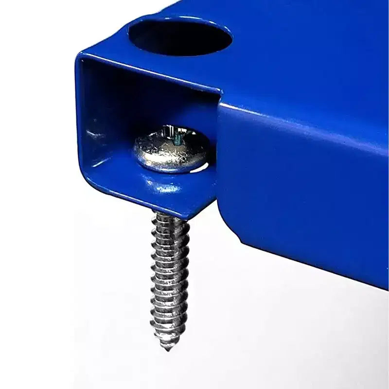 Organisateur d'outils horizontal en tôle perforée 32 x 16 pour garages et abris avec supports de fixation