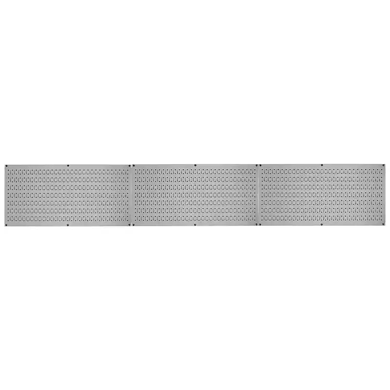 Organisateur d'outils horizontal en tôle perforée 32 x 16 pour garages et abris avec supports de fixation