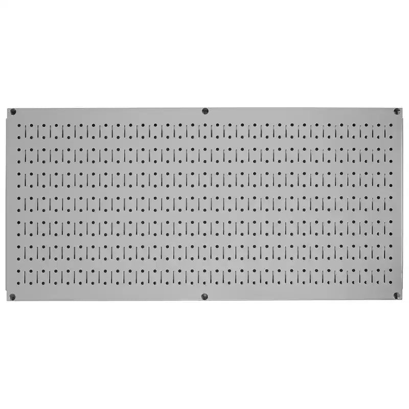 Organisateur d'outils horizontal en tôle perforée 32 x 16 pour garages et abris avec supports de fixation