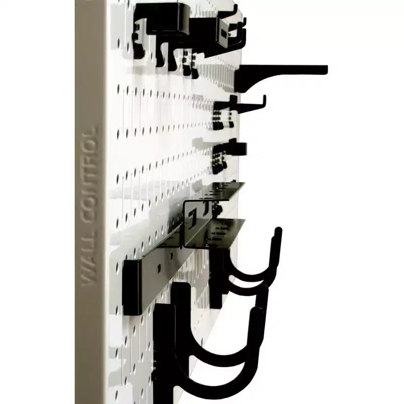 32 x 16 Horizontal Metal Pegboard Tool Organizer for Garages and Sheds with Mounting Brackets