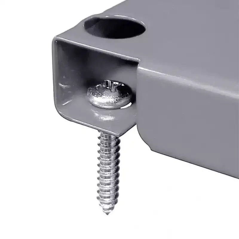 Organisateur d'outils horizontal en tôle perforée 32 x 16 pour garages et abris avec supports de fixation