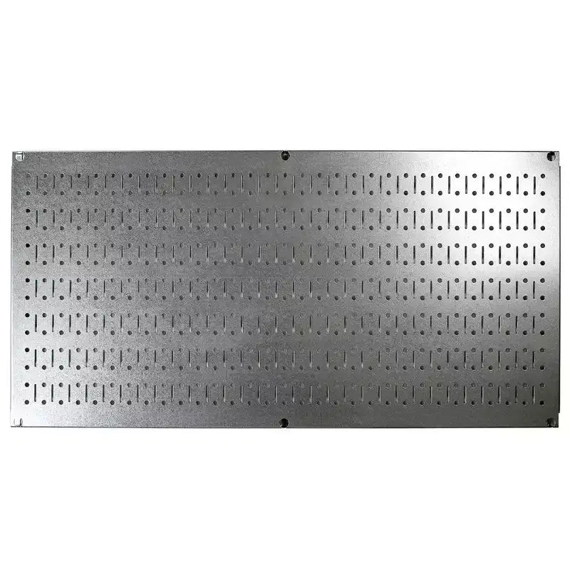 Organisateur d'outils horizontal en tôle perforée 32 x 16 pour garages et abris avec supports de fixation