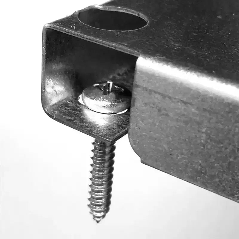 Organisateur d'outils horizontal en tôle perforée 32 x 16 pour garages et abris avec supports de fixation