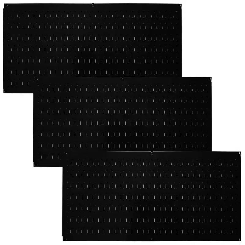 32 x 16 Horizontal Metal Pegboard Tool Organizer for Garages and Sheds with Mounting Brackets