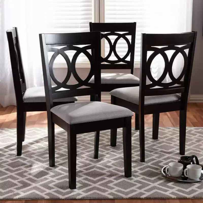 Lenoir Finished Wood Dining Chair Gray