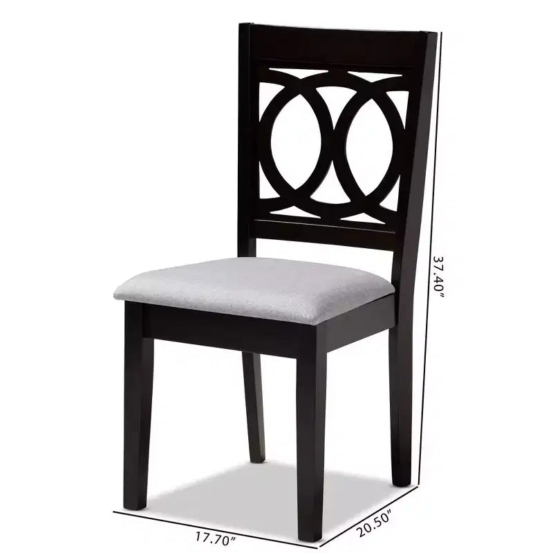Lenoir Finished Wood Dining Chair Gray