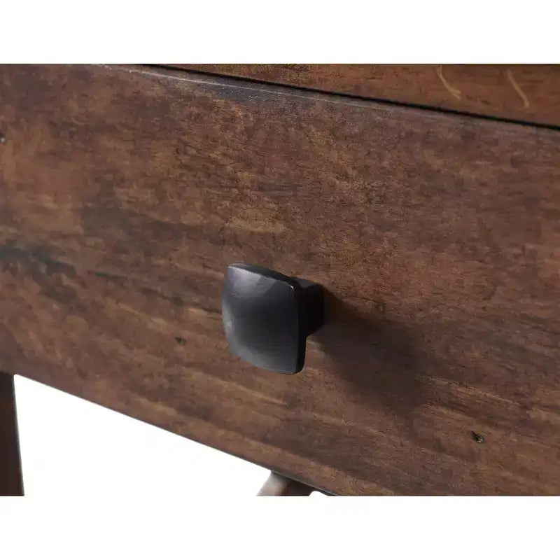21" Square Wood End Table with Drawer Cherry