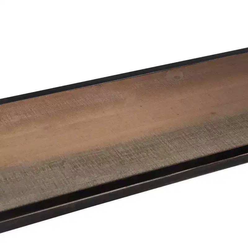 Console Morris marron - Finition vieillie moderne, largeur 36 po, forme rectangulaire pour entrée, cadre en bois