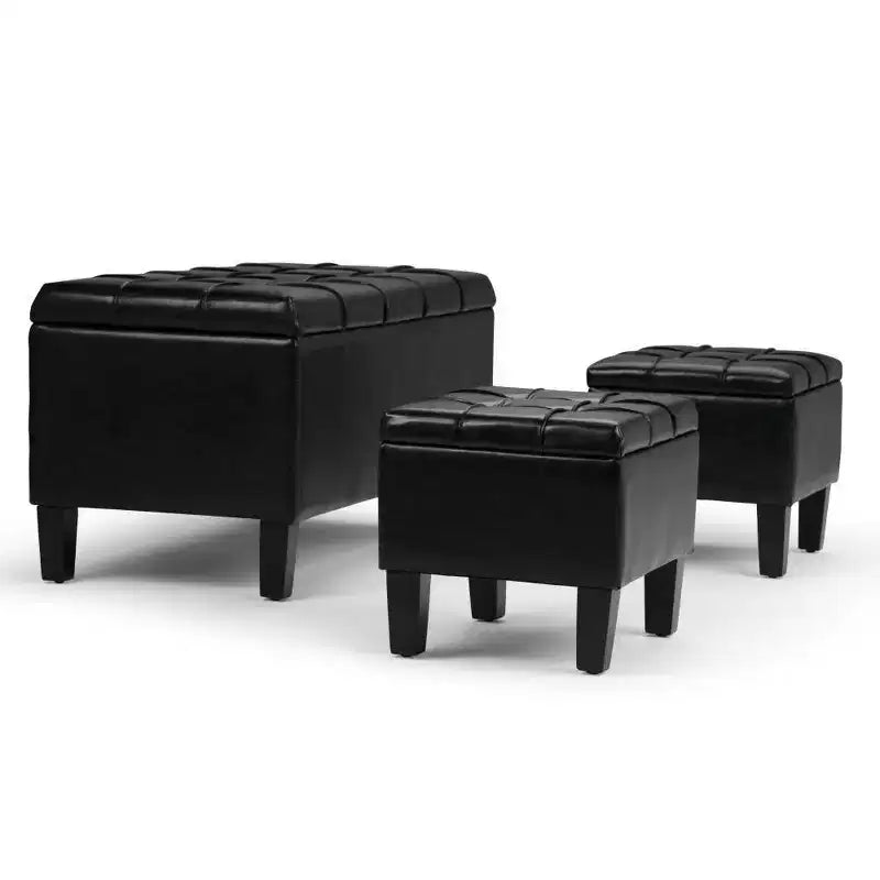 44 inch Wide Contemporary Storage Ottoman
