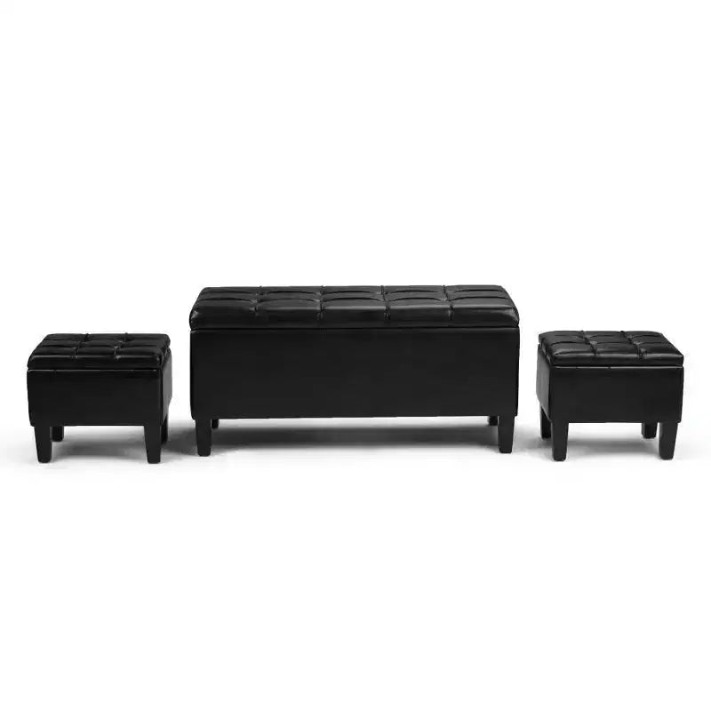 44 inch Wide Contemporary Storage Ottoman