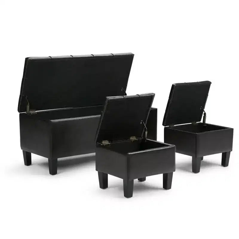 44 inch Wide Contemporary Storage Ottoman