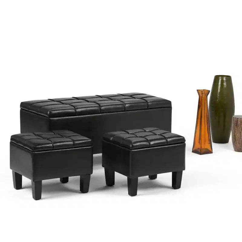 44 inch Wide Contemporary Storage Ottoman