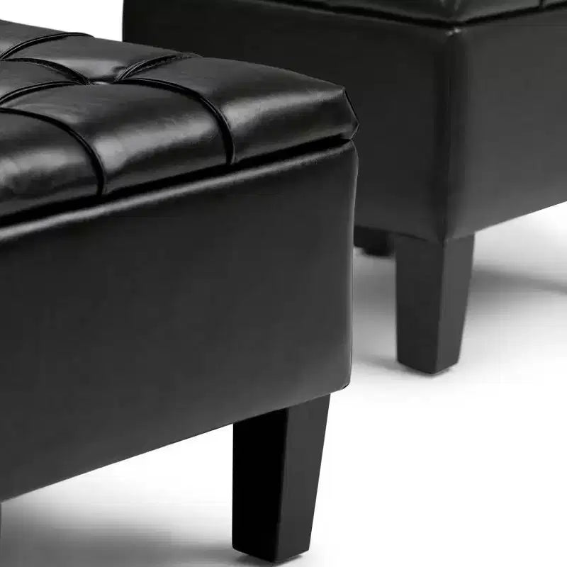 44 inch Wide Contemporary Storage Ottoman