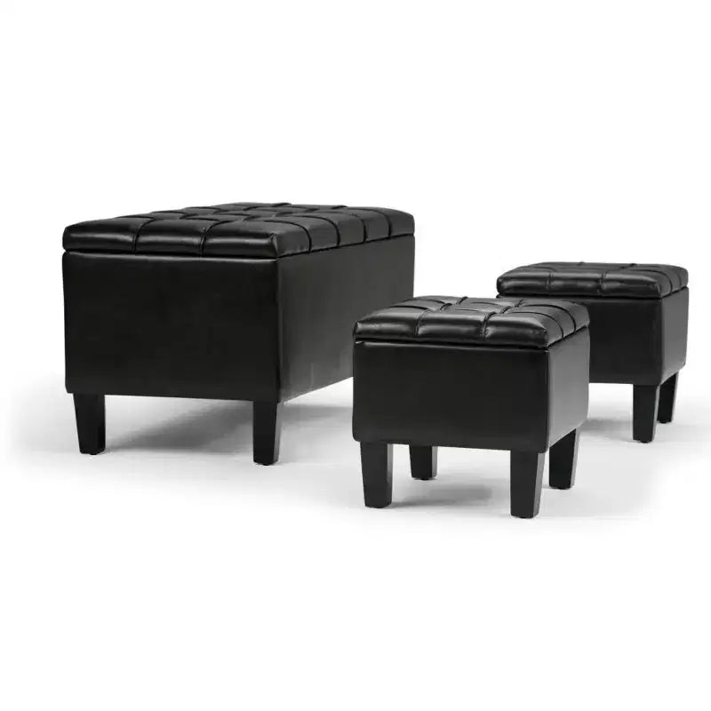 44 inch Wide Contemporary Storage Ottoman