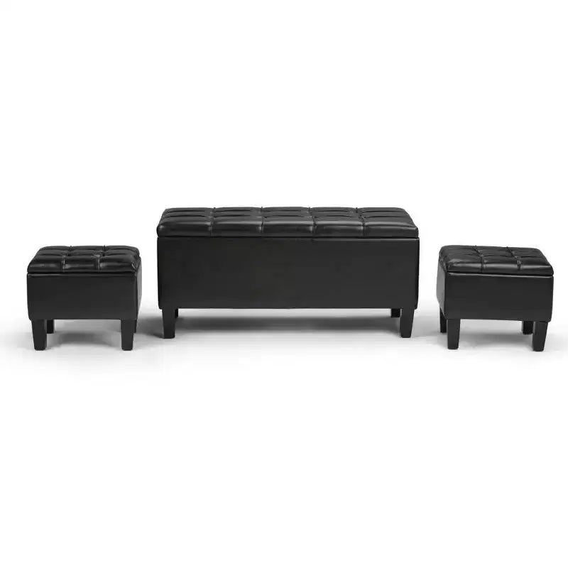 44 inch Wide Contemporary Storage Ottoman