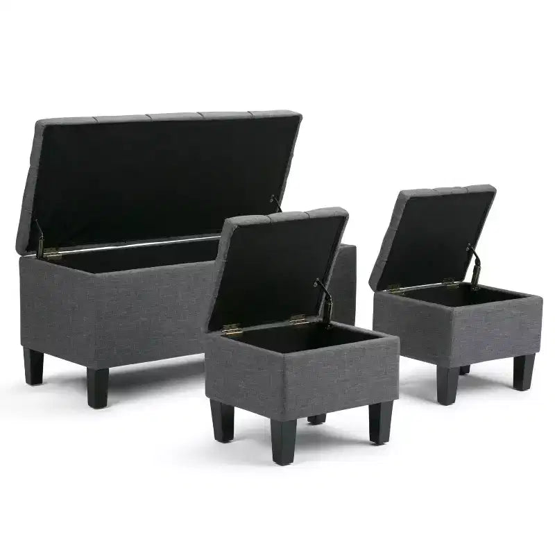 44 inch Wide Contemporary Storage Ottoman