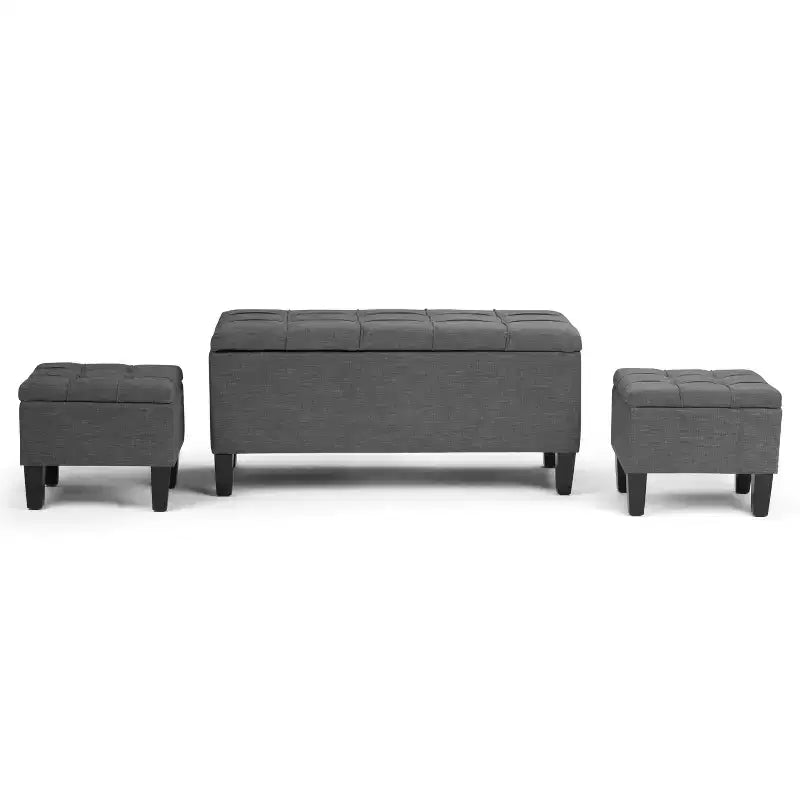 44 inch Wide Contemporary Storage Ottoman