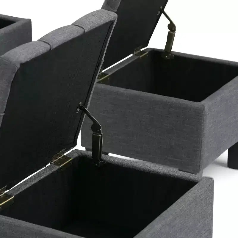 44 inch Wide Contemporary Storage Ottoman