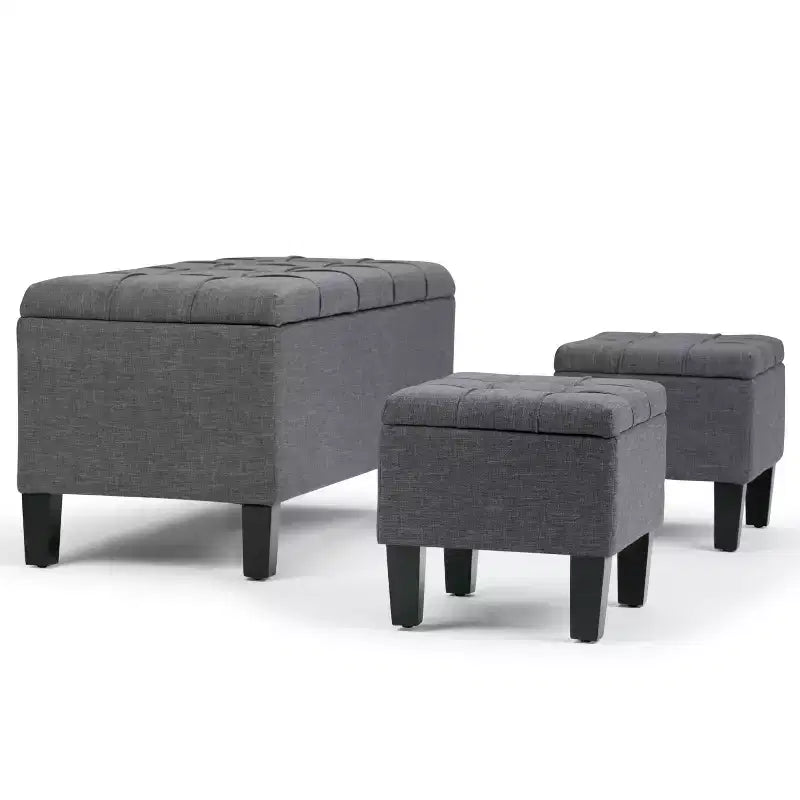 44 inch Wide Contemporary Storage Ottoman