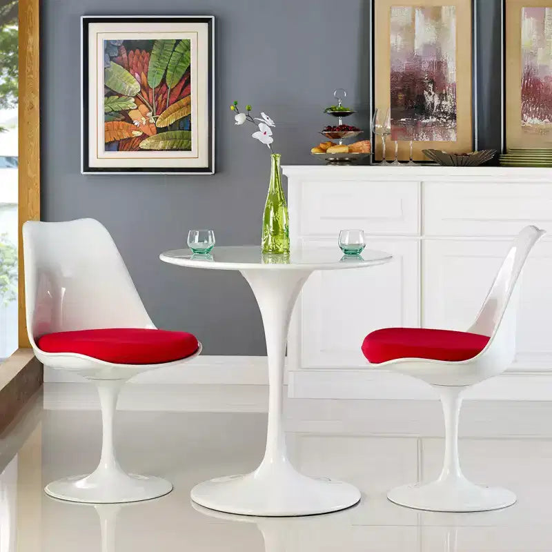 Round Wood Top Dining Table